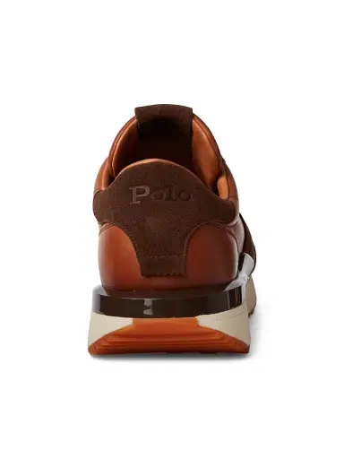 Polo Ralph Lauren Men's Train 89 Pony-Embossed Leather & Suede Running Sneakers | Thumbnail 3 Polo Ralph Lauren Men's Train 89 Pony-Embossed Leather & Suede Running Sneakers | Thumbnail 3