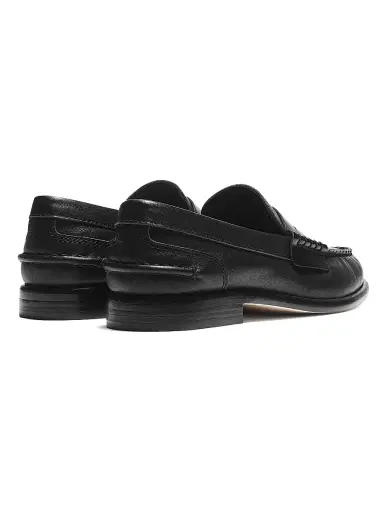 rag & bone Women's Carter Leather Loafers - Black | Thumbnail 2