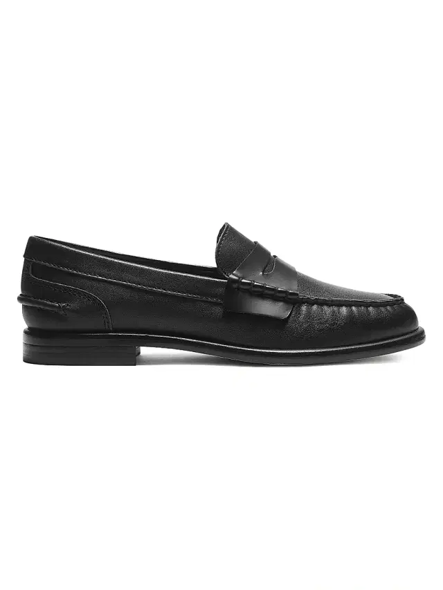 rag & bone Women's Carter Leather Loafers - Black