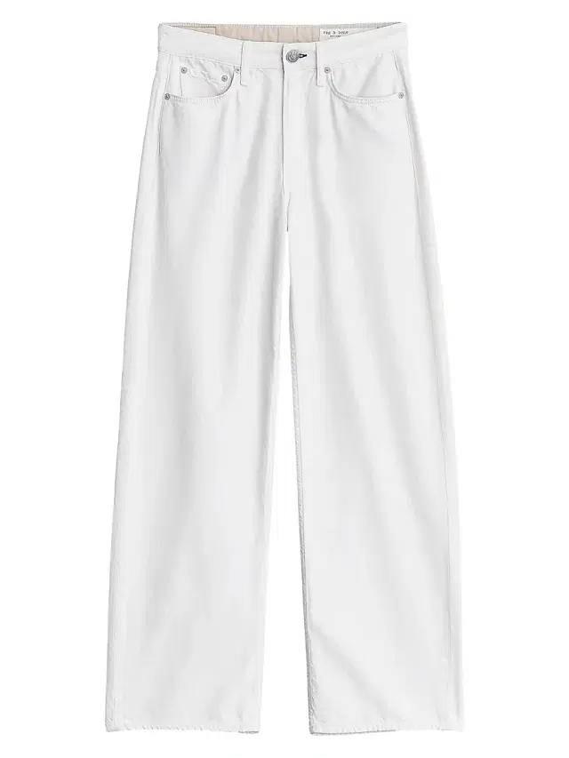 rag & bone Women's Logan Straight-Leg Featherweight Jeans - Ecru