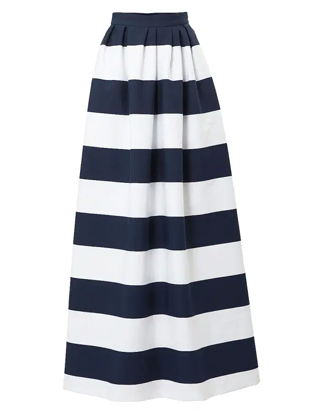 Women's Striped Ball Maxi Skirt - Midnight Multi