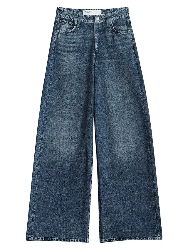 rag & bone Women's rb Miramar Sofie Wide-Leg Jeans - Kimber