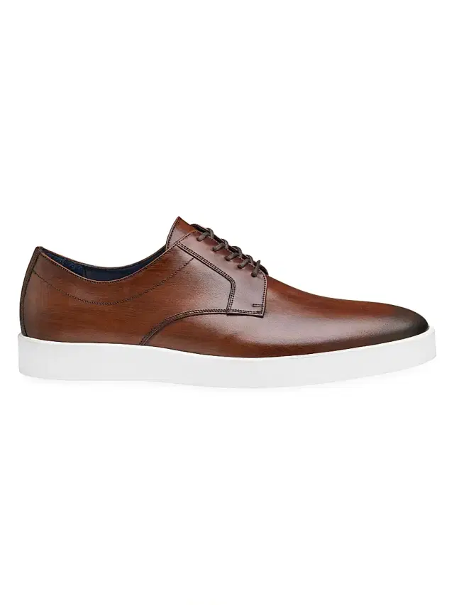 Men's Bolivar Calfskin Oxfords - Brown