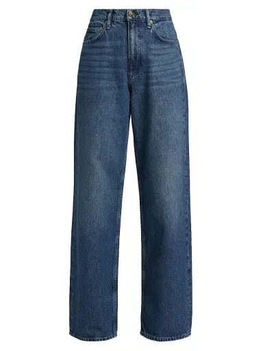 rag & bone Women's Shea High-Rise Relaxed Straight-Leg Jeans - Adeline | Thumbnail 1