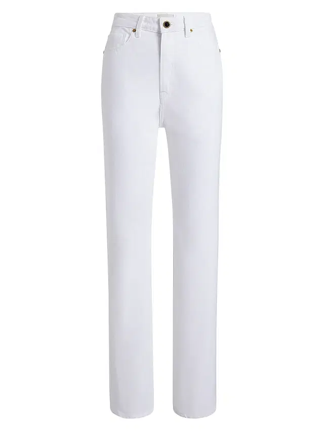 Women's Shalbi High-Rise Straight-Leg Jeans - White
