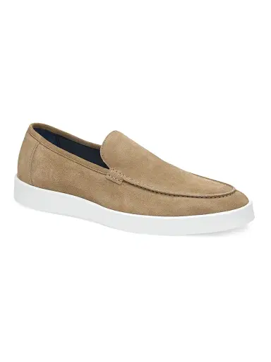 Johnston & Murphy Men's Bolivar Venetian Suede Loafers - Taupe | Thumbnail 2 Johnston & Murphy Men's Bolivar Venetian Suede Loafers - Taupe | Thumbnail 2