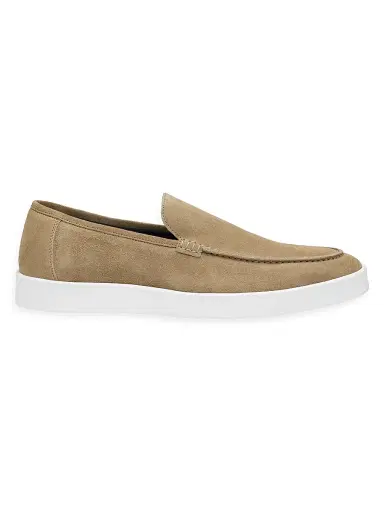 Johnston & Murphy Men's Bolivar Venetian Suede Loafers - Taupe | Thumbnail 1 Johnston & Murphy Men's Bolivar Venetian Suede Loafers - Taupe | Thumbnail 1