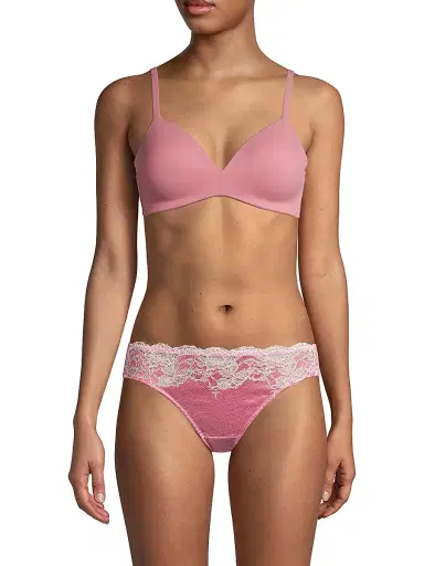 Wacoal Women's How Perfect WireFree Contour T-Shirt Bra - Black - Size 38DD | Thumbnail 3