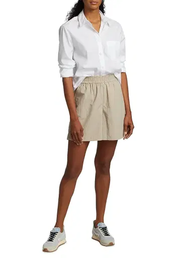 rag & bone Women's Maxine Cotton Button-Front Shirt - White - Size XL | Thumbnail 2
