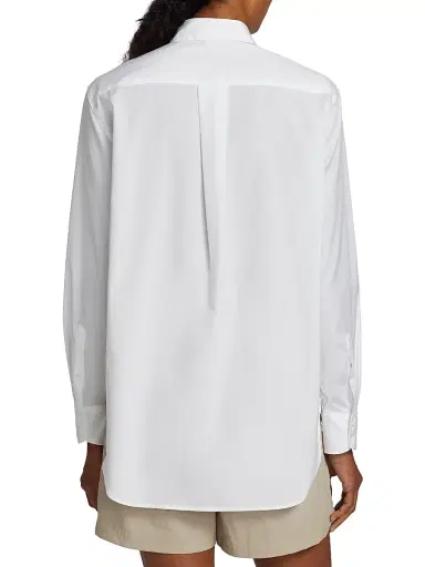 rag & bone Women's Maxine Cotton Button-Front Shirt - White - Size XL | Thumbnail 5