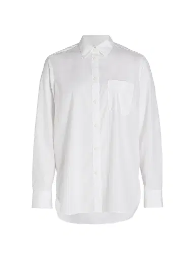 rag & bone Women's Maxine Cotton Button-Front Shirt - White - Size XL | Thumbnail 1