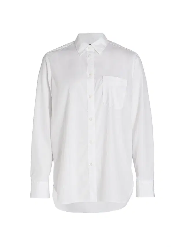 rag & bone Women's Maxine Cotton Button-Front Shirt - White