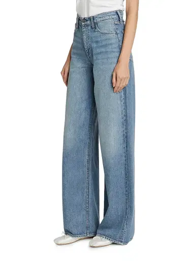 rag & bone Women's Featherweight Sofie Wide-Leg Jeans - Beverly | Thumbnail 4