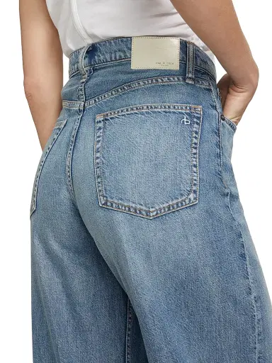 rag & bone Women's Featherweight Sofie Wide-Leg Jeans - Beverly | Thumbnail 6