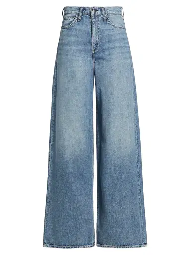 rag & bone Women's Featherweight Sofie Wide-Leg Jeans - Beverly | Thumbnail 1
