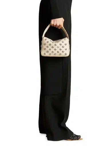 Khaite Women's  Elena Studded Leather Top Handle Bag - Dark | Thumbnail 2
