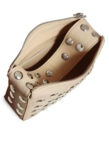Khaite Women's  Elena Studded Leather Top Handle Bag - Dark | Thumbnail 3