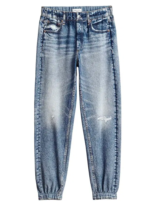 rag & bone Women's Miramar Denim-Print Joggers - Lynn