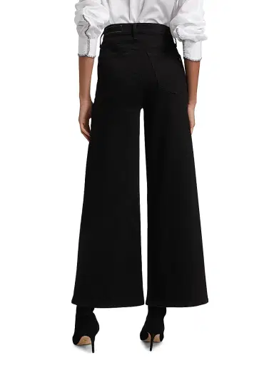 rag & bone Women's Flexi Sofie High-Rise Ankle Wide-Leg Jeans - Black - Size 25 | Thumbnail 5