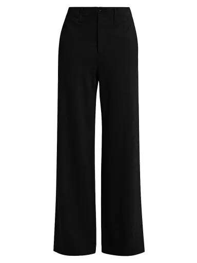 rag & bone Women's Sofie Ponte Wide-Leg Pants - Black | Thumbnail 1