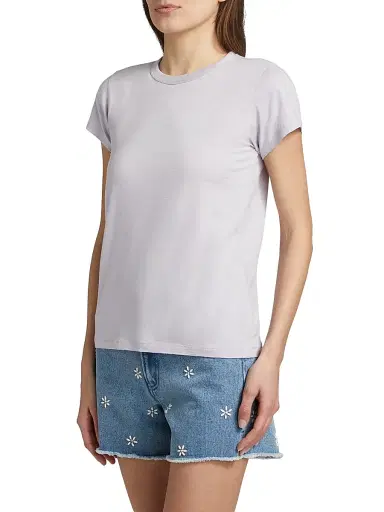 rag & bone Women's The Slub Cotton T-Shirt | Thumbnail 4