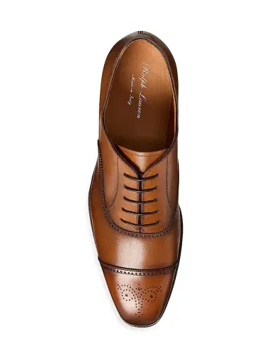 Ralph Lauren Purple Label Men's Denver II Leather Dress Shoes | Thumbnail 4 Ralph Lauren Purple Label Men's Denver II Leather Dress Shoes | Thumbnail 4