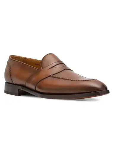 Ralph Lauren Purple Label Men's Meegan Leather Penny Loafers - Tan | Thumbnail 2 Ralph Lauren Purple Label Men's Meegan Leather Penny Loafers - Tan | Thumbnail 2