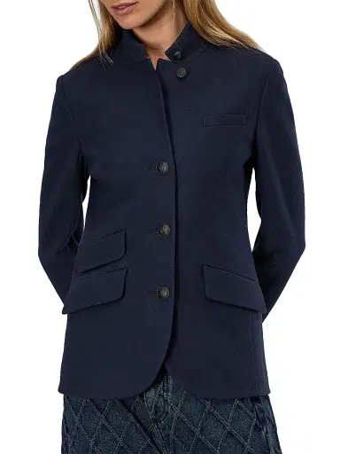 rag & bone Women's Slade Japanese Wool Blazer - Navy | Thumbnail 1 rag & bone Women's Slade Japanese Wool Blazer - Navy | Thumbnail 1