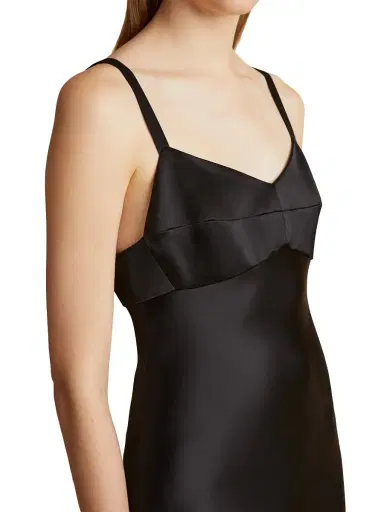 Khaite Women's Joely Maxi Slipdress - Black | Thumbnail 3 Khaite Women's Joely Maxi Slipdress - Black | Thumbnail 3