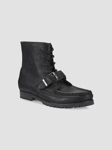 Polo Ralph Lauren Men's Ranger Tumbled Leather Boots - Black | Thumbnail 2 Polo Ralph Lauren Men's Ranger Tumbled Leather Boots - Black | Thumbnail 2