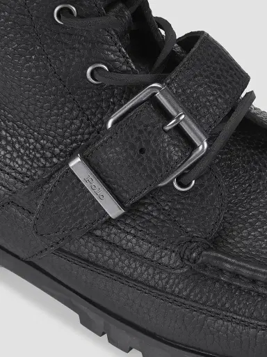 Polo Ralph Lauren Men's Ranger Tumbled Leather Boots - Black | Thumbnail 6 Polo Ralph Lauren Men's Ranger Tumbled Leather Boots - Black | Thumbnail 6