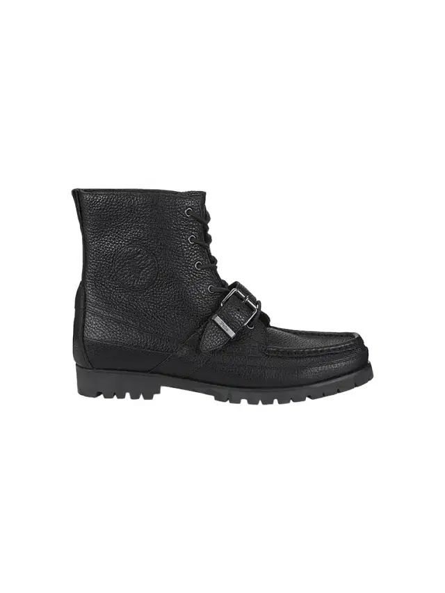 Polo Ralph Lauren Men's Ranger Tumbled Leather Boots - Black