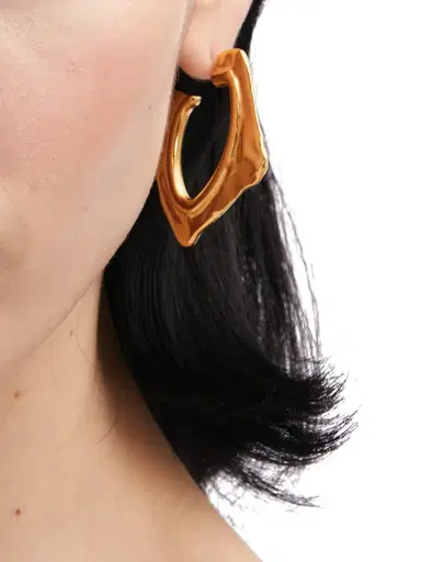 Oscar de la Renta Women's Abstract O Goldtone Earrings | Thumbnail 2