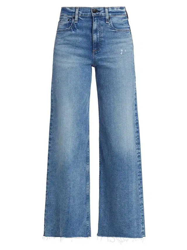 rag & bone Women's Flexi Sofie Wide-Leg Cropped Jeans - Monterosso