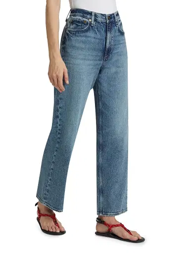 rag & bone Women's Shea High-Rise Straight-Fit Jeans - Everly | Thumbnail 4