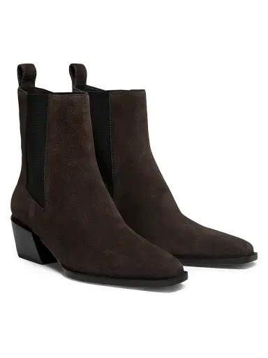 rag & bone Women's Joni Suede Chelsea Boots - Dark Espresso Suede | Thumbnail 2