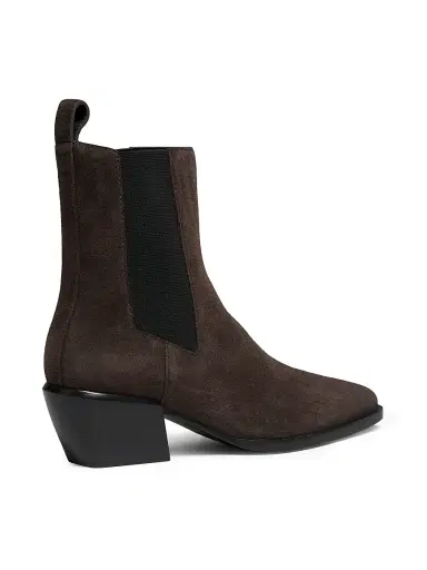 rag & bone Women's Joni Suede Chelsea Boots - Dark Espresso Suede | Thumbnail 3