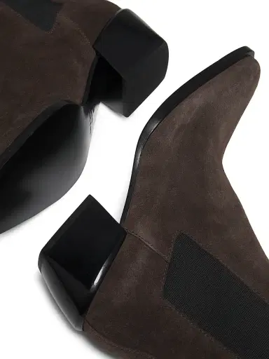rag & bone Women's Joni Suede Chelsea Boots - Dark Espresso Suede | Thumbnail 6