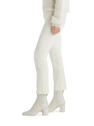 rag & bone Women's Peyton Mid-Rise Ankle Bootcut - Ecru | Thumbnail 4