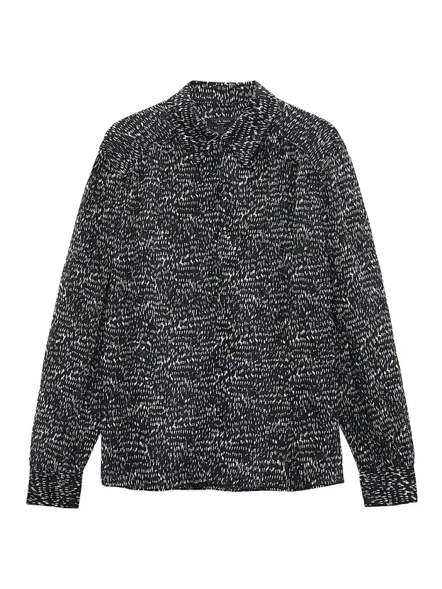 rag & bone Women's Emmy Silk-Blend Top - Black Multi