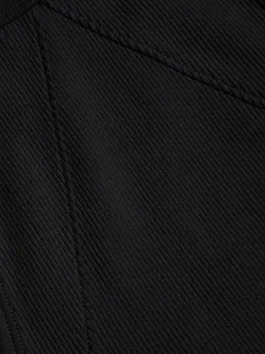 rag & bone Women's Cropped Ribbed Tank - Black | Thumbnail 7