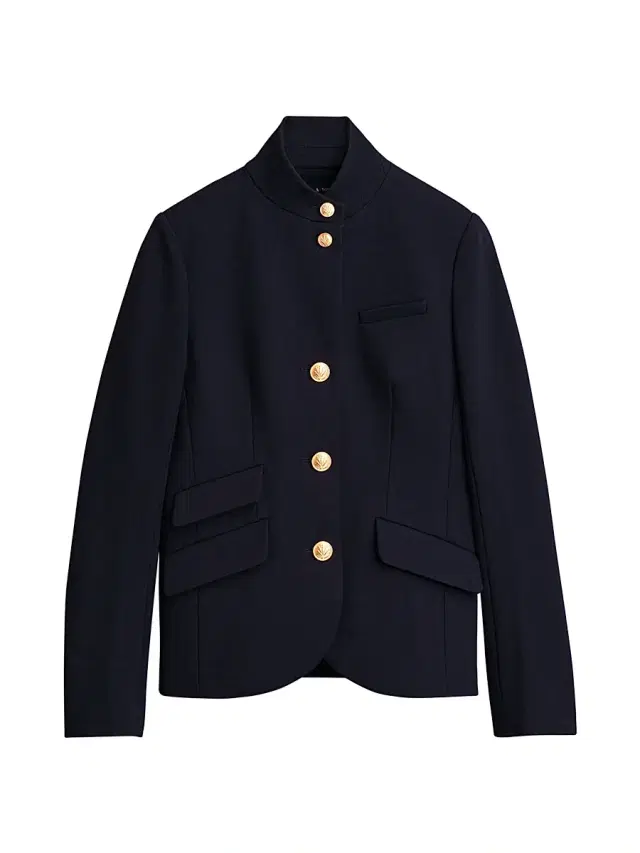 rag & bone Women's Slade Ponte Blazer - Salute