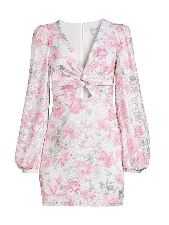 One33 Social Women's Vintage Floral Minidress -  Multi