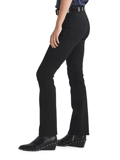 rag & bone Women's Peyton Mid-Rise Bootcut - Black | Thumbnail 4