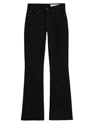 rag & bone Women's Peyton Mid-Rise Bootcut - Black | Thumbnail 1