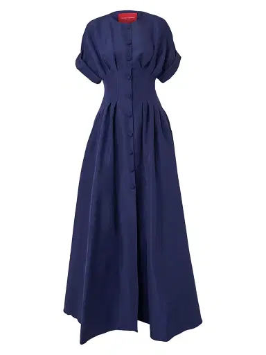 Carolina Herrera Women's Icon Silk Taffeta Gown - Midnight - Size 16 | Thumbnail 1 Carolina Herrera Women's Icon Silk Taffeta Gown - Midnight - Size 16 | Thumbnail 1