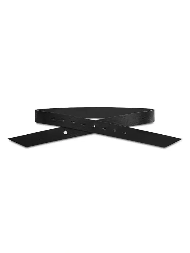 rag & bone Women's Zoe Leather Belt - Black