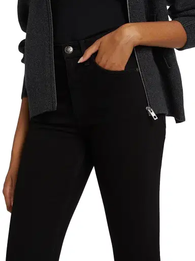 rag & bone Women's Wren High-Rise Crop Jeans - Black | Thumbnail 6