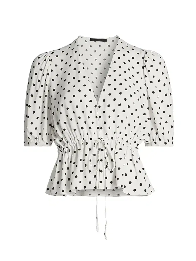 Jenni Kayne Women's Sawyer Dot Blouse - Dot