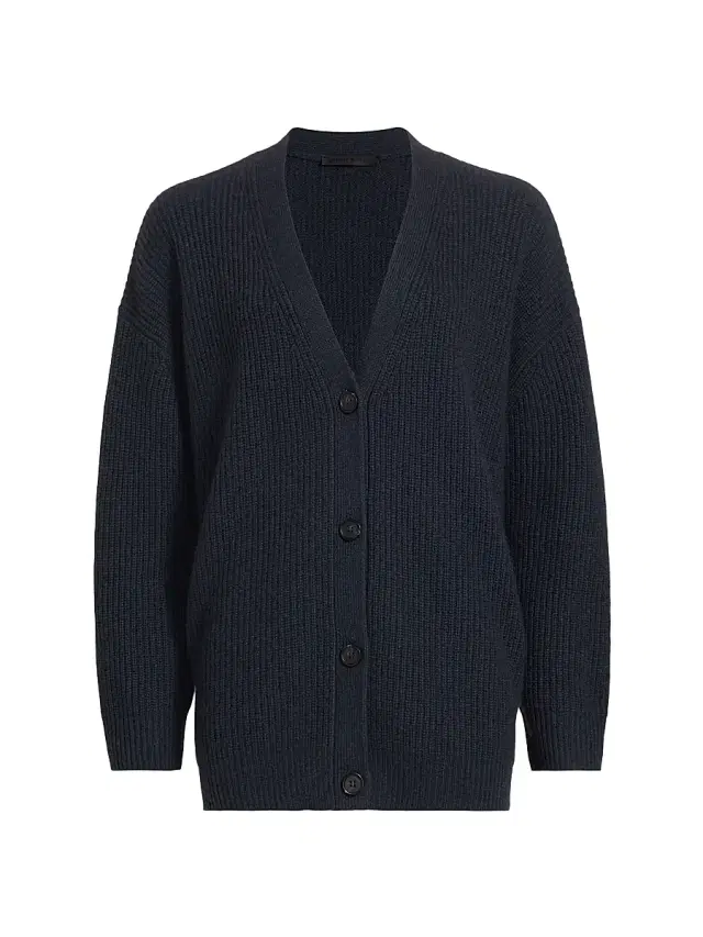 Women's Cashmere Cocoon Cardigan - Heather Navy